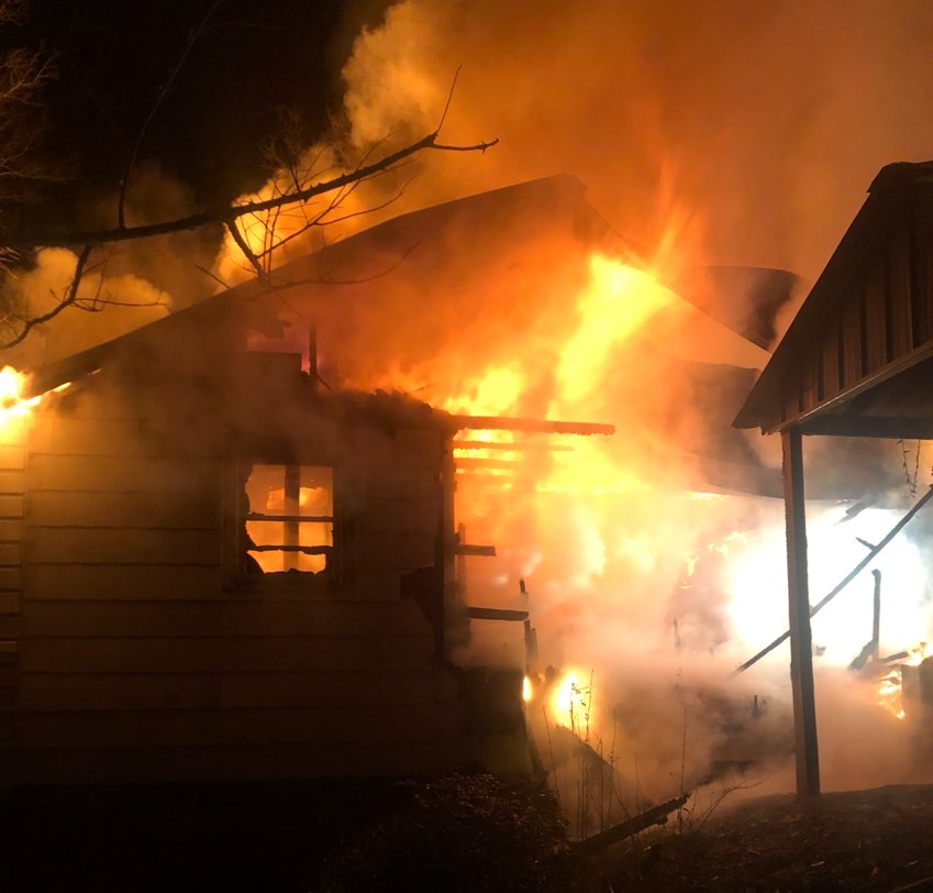 A fire in the Good Hope community destroyed a home Monday evening.